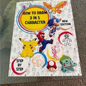 How to Draw 3 in 1 Character Book